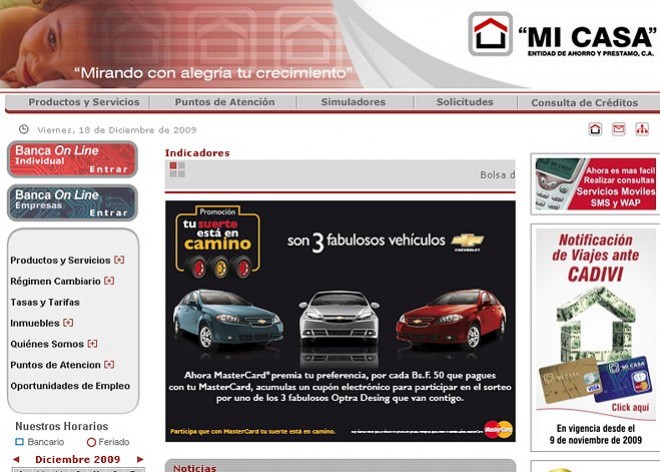 Sitio web MI CASA EAP